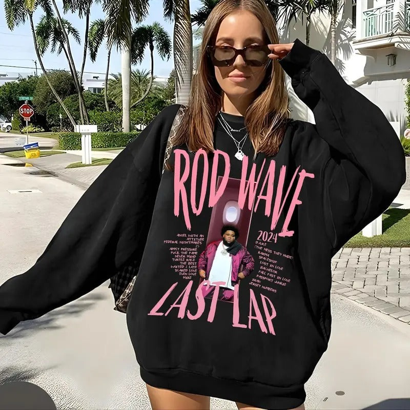Rod Wave The Last Lap 2024 Sweatshirt, Rod Ware Design pink Sweatshirt T-Shirts, Hoodie | DripVista.com
