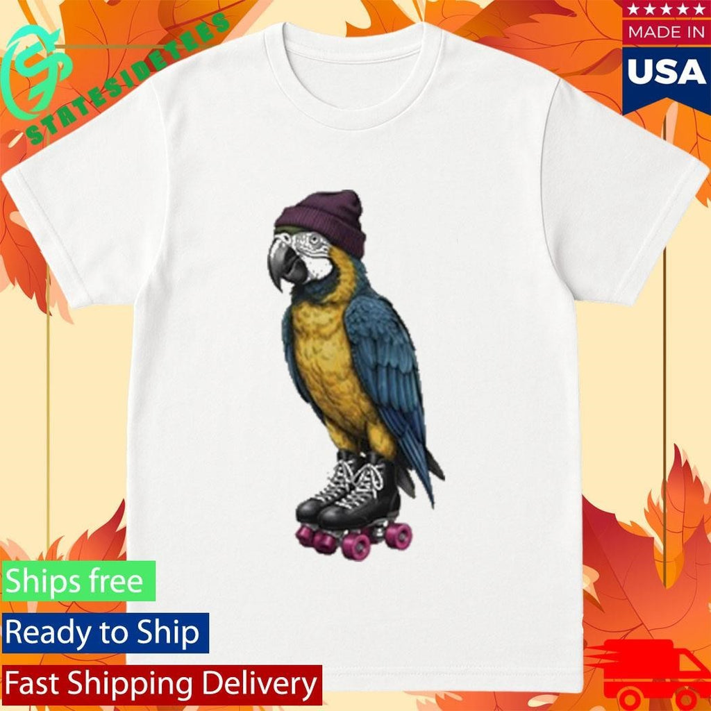 Roller Skating Parrot Shirts