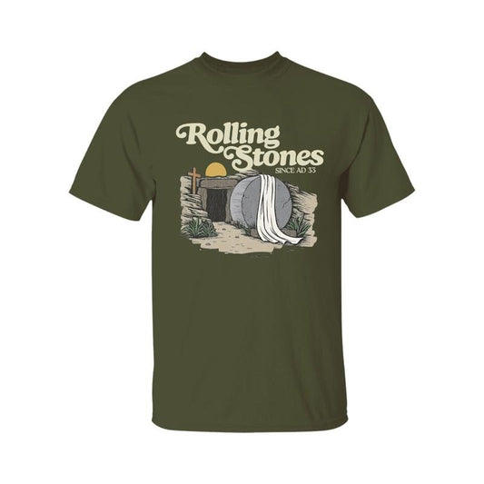 Rolling Stones Shirt, Christian T-Shirt, Trendy Easter Clothing, Jesus Christ Shirt, Gift For Christian, Faith-Based Graphic Tee, Gift For Her