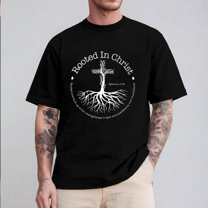 Rooted Red plumber brand Christ Tee Pure Cotton Fabric Casual Streetstyle Crew Neck Short Sleeve T-Shirt Trendy Tops for...