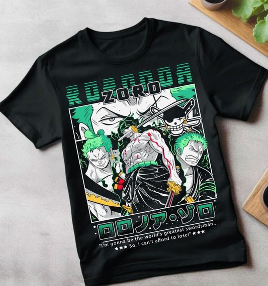 Roronoa Zoro T-shirt One Piece Anime Manga Pirate Straw Hat Tshirt Tee All Sizes  -  Sweatshirt, Hoodie, Comfort Colors
