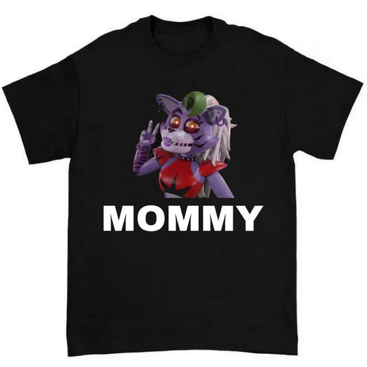 Roxanne Wolf FNAF Security Breach Funny Mommy T Shirt Bold and Quirky Design for Fans