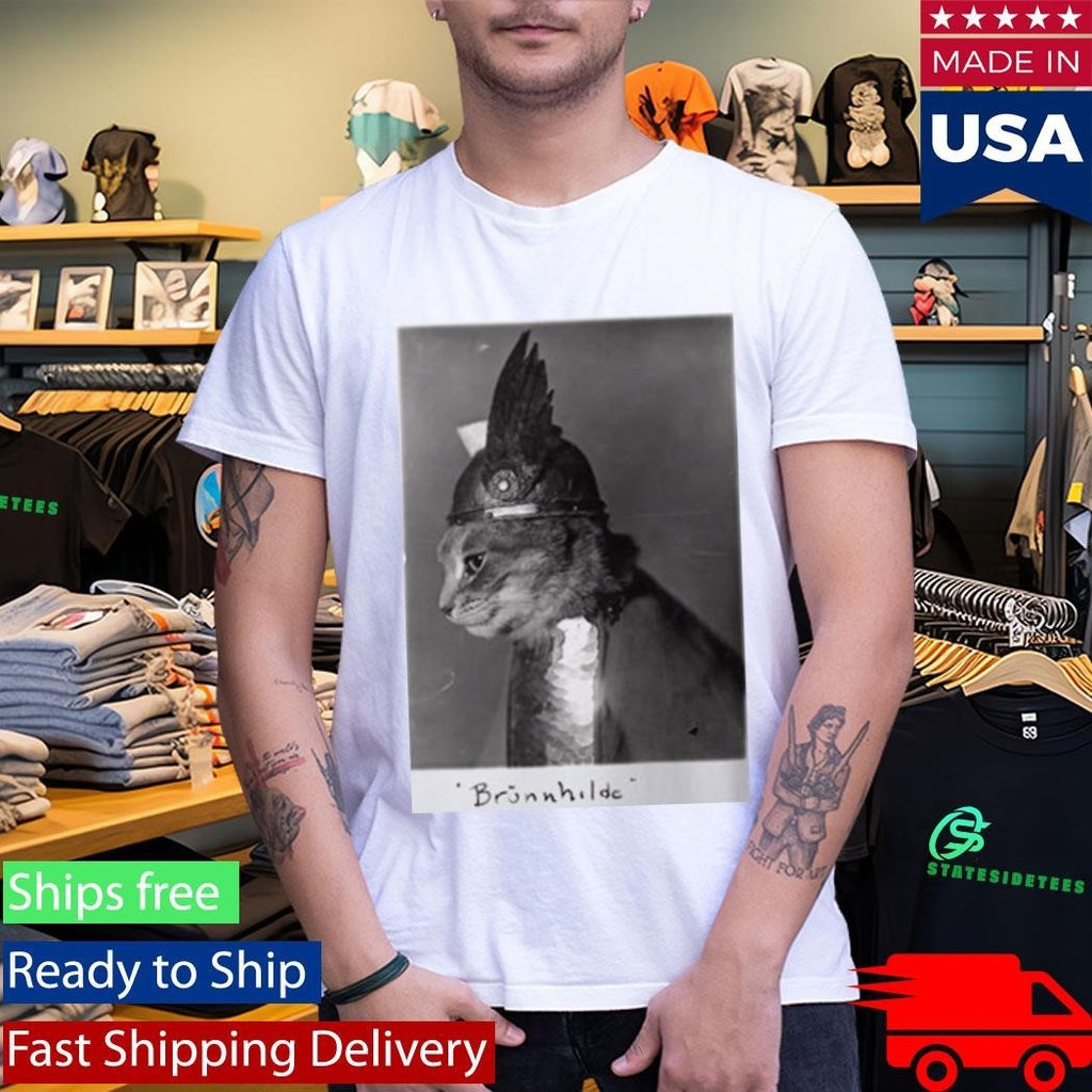 Royal Cat Brunnhilde Wearing Armor Shirt