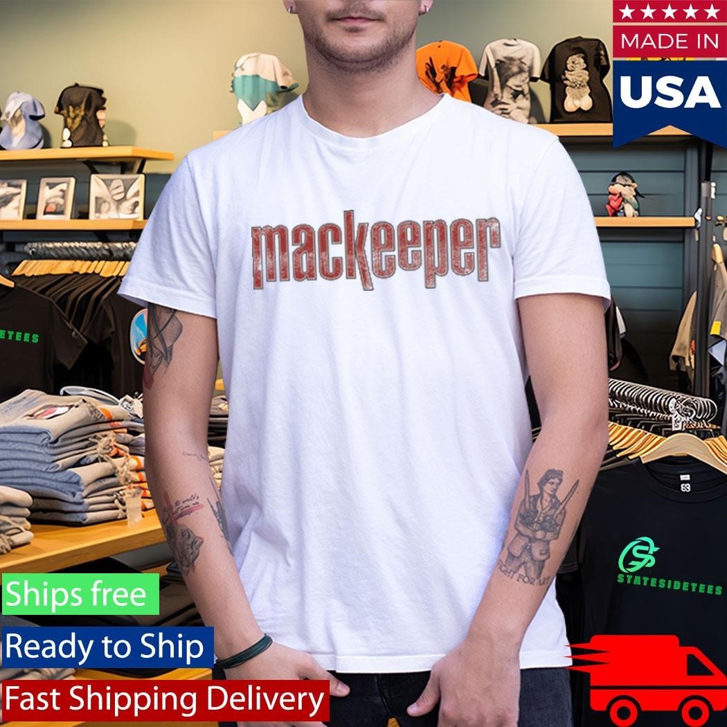 Ruby Cruz Wearing Mackeeper Logo Red Shirt