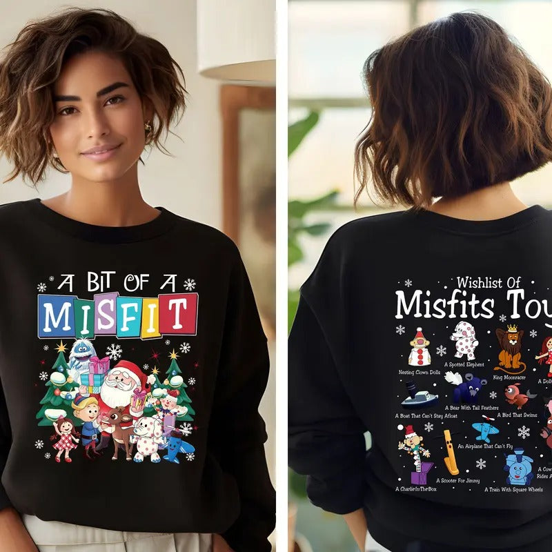 Rudolph Red Nosed Reindeer Sweatshirt, Misfits Toys Christmas Tshirt, Rudolph Christmas Shirt, Vintage Christmas Movie...