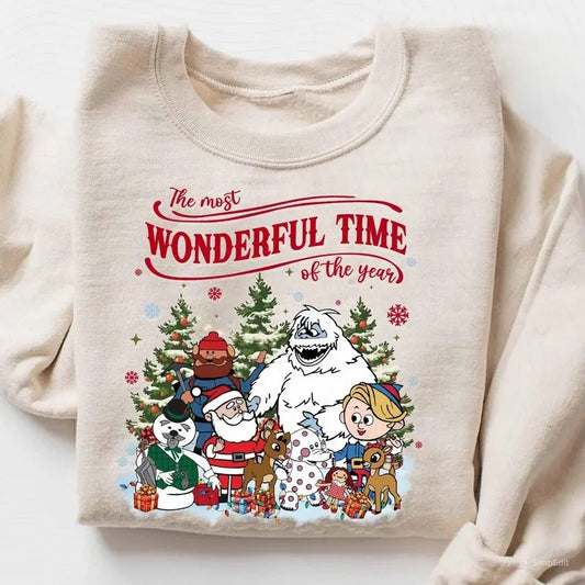 Rudolph the Red-nosed Reindeer Christmas Shirt,Christmas Frosty the Snow Man Sweatshirt, Frosty's Snowflake Hoodie, Snowman Christmas Shirt, Rudolph family Christmas Reindeer Sweatshirt, Christmas 90s Movies Lovers TShirt, Merry Christmas Gift