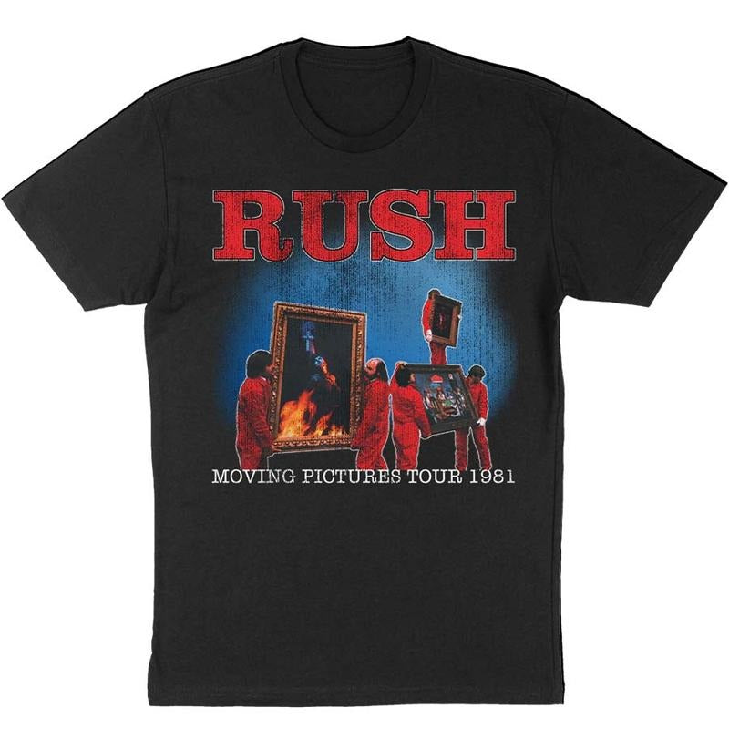 Rush T-Shirt Mens Moving Pictures Tour 81 Band, Fan Gift Hoodie, Sweatshirt | DripVista.com