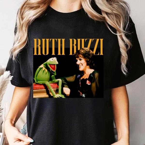Ruth Buzzi Muppets Shirt, R.I.P Ruth Buzzi T-shirt, Ruth Buzzi Kermit Tee Shirt Hoodie, Sweatshirt | DripVista.com
