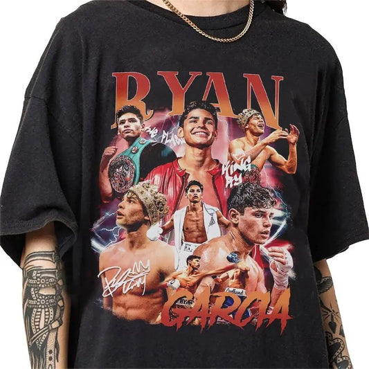 Ryan Garcia 90s Vintage Bootleg Style T-Shirt, Classic Retro Graphic Unisex Tee Gift For Men and Women