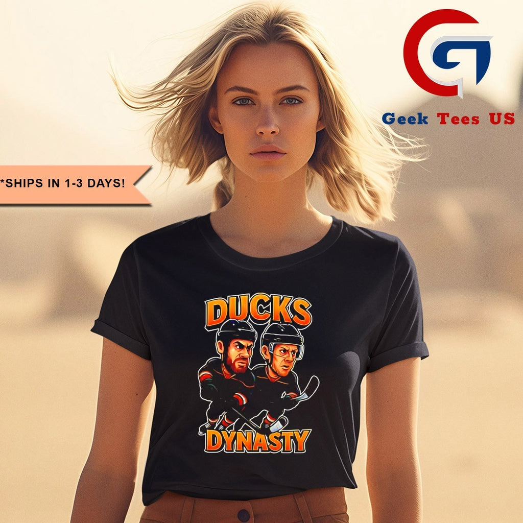 Ryan Getzlaf and Corey Perry Ducks Dynasty Hockey caricatures shirt