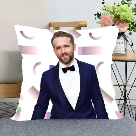 Ryan Reynolds Pillow Case Home Decoration Bedding Pillowcase Custom Photo Print Cushion Custom Pillow Case Ryan Reynolds Gift Christmas Gift