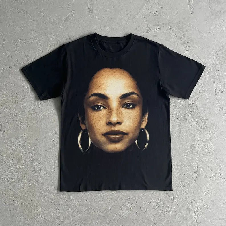 SADE ADU T-SHIRT - Graphic Sade Adu Heavy Cotton Tee Shirt Hoodie, Sweatshirt | DripVista.com