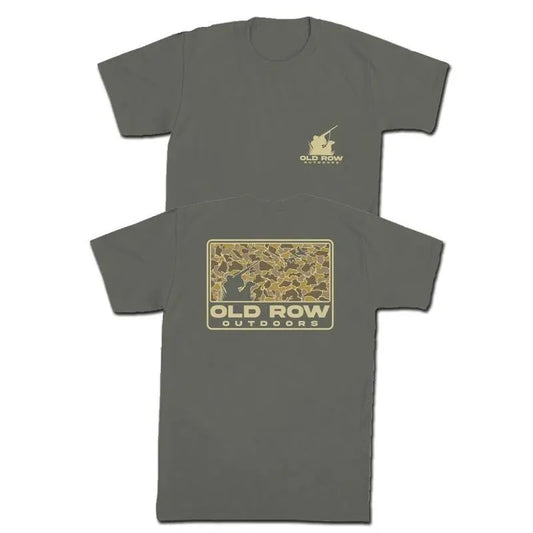 [SALE UP TO 45%] Limited Old Row Outdoors Camo T-shirt, Dad Hunting Camo Unisex Cotton T-shirt 2 sides, Gift for DAD, for Mom Menswear Top