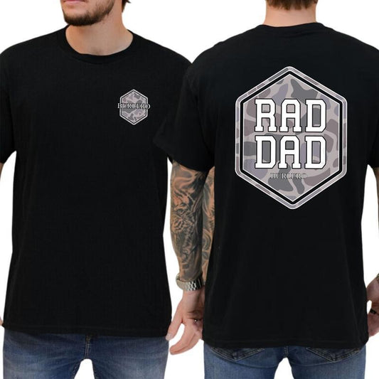 [SALE UP TO 45%] Retro RAD DAD Camo T-shirt, Father's Day Gifts, Mother's Day Gifts Shirt Cotton Menswear