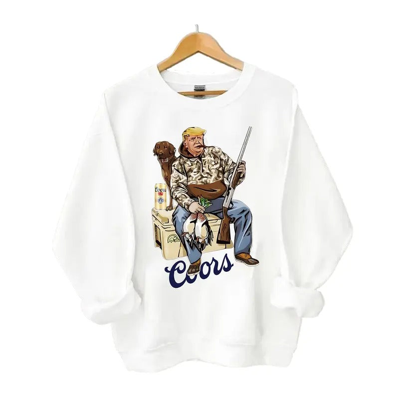 [SALE UP TO 45%] Trendy Trump Hunting Coors Banquet Beer T-shirt, Trump Make Father's Day Great Again Shirt, Gift for Dad & Mom
