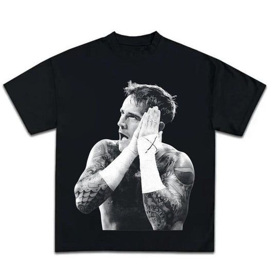 [SALE UP TO 50%] 90s Graphic Style CM Punk T-Shirt, Gift For Dad, Streetwear Boxing Tee, Wrestling Fans, Unisex Tee