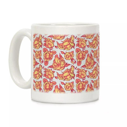 [SALE UP TO 50%] Floral Penis Orange Coffee Mug 11oz-15oz, Funny Coffee Mug, Printed in the USA, Handy for Coffee and Tea - Reusable