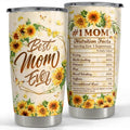 SANDJEST Mom Tumbler 20oz Best Mom Ever Gift Stainless Steel Insulated Tumblers FOG Travel Mug TNF Cup Gift for Birthday Christmas