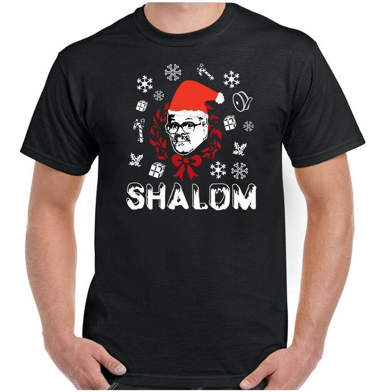 SHALOM CHRISTMAS T-SHIRT Mens Jackie Friday Night Dinner Xmas Funny Unisex Tee Made in USA Hoodie, Sweatshirt | DripVista.com