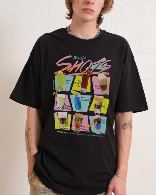 SHOTS T-SHIRT, Men Summer Fashion Cotton, Cotton Menswear, S to 3XL Soft Top