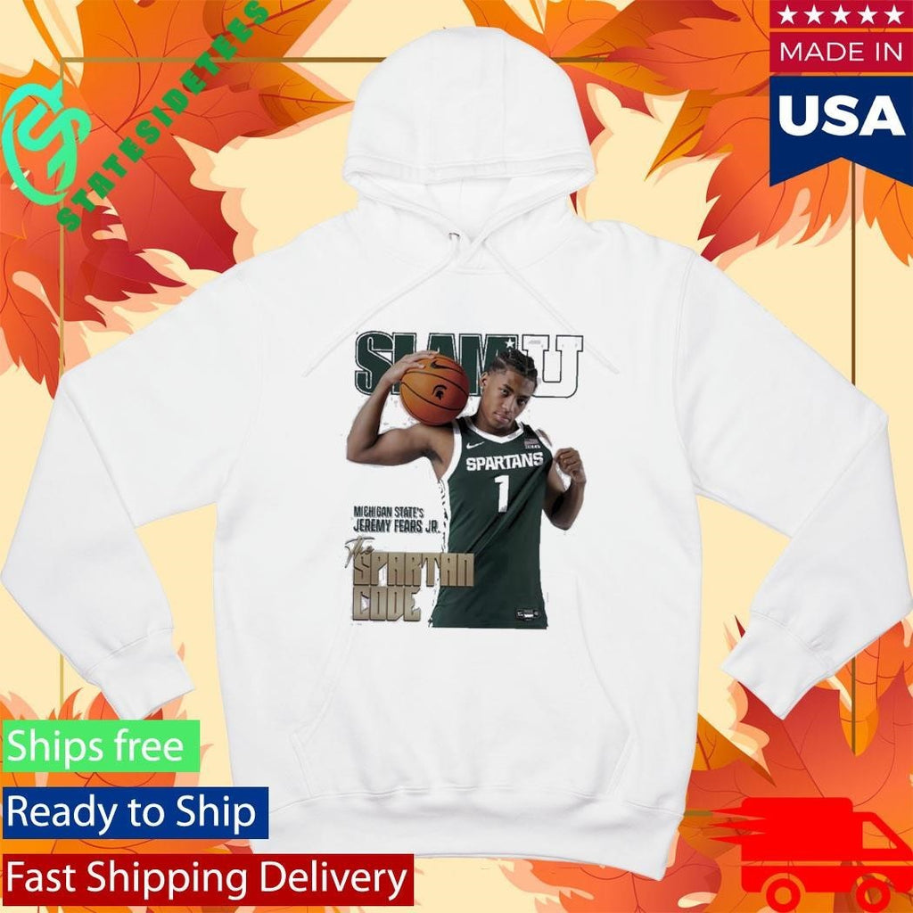 SLAM U Jeremy Fears Jr Michigan State Spartans The Spartan Code Shirt