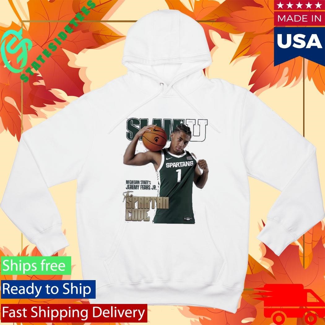 SLAM U Jeremy Fears Jr Michigan State Spartans The Spartan Code Shirt