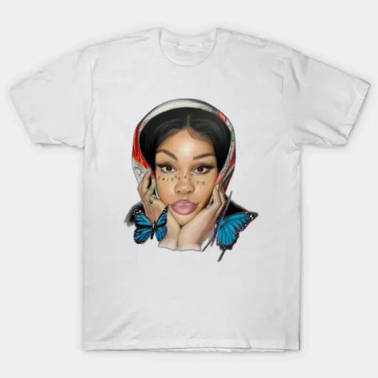 SZA Solana Big Face T-Shirt, SZA Tour Shirt Classic Cotton Top