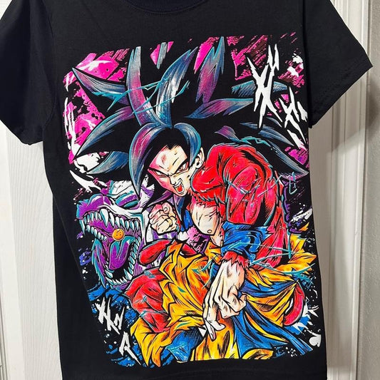Súper Saiyan T-shirt Cotton Casual Black