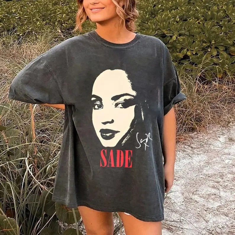 Sade Face Vintage, 90s Vintage Sade Shirt, country music, Pop Music Fan shirt Gift for men women unisex tshirt