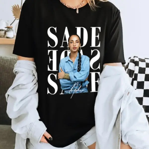 Sade T Shirt, Sade Adu Graphic Tee, Sade Adu Tee, Sade Iconic Shirt Hoodie, Sweatshirt | DripVista.com