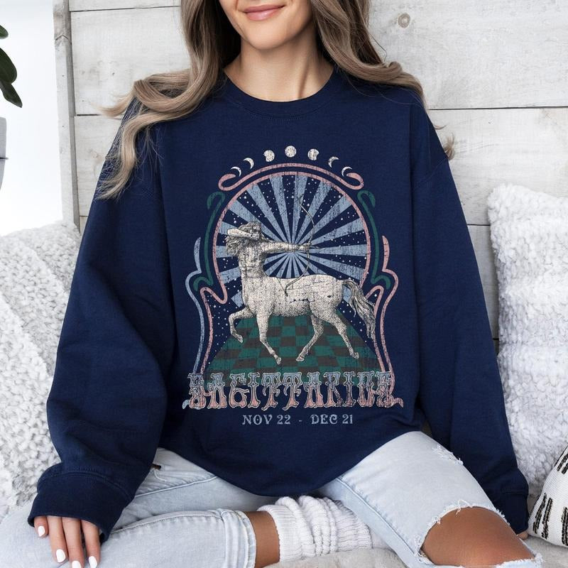 Sagittarius Zodiac, Astrology, Horoscope Sweatshirt T-Shirts, Hoodie | DripVista.com