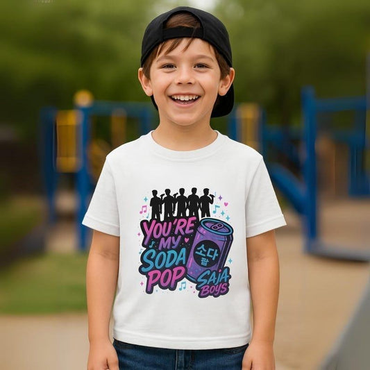 Saja Boys Kpop Youth T-Shirt, You're My Soda Pop T-Shirt, K-Pop Demon Hunters Inspired, Chibi Idol Youth T-Shirt, Trendy Kpop Gift, Kid Youth Shirt, Unisex TShirt