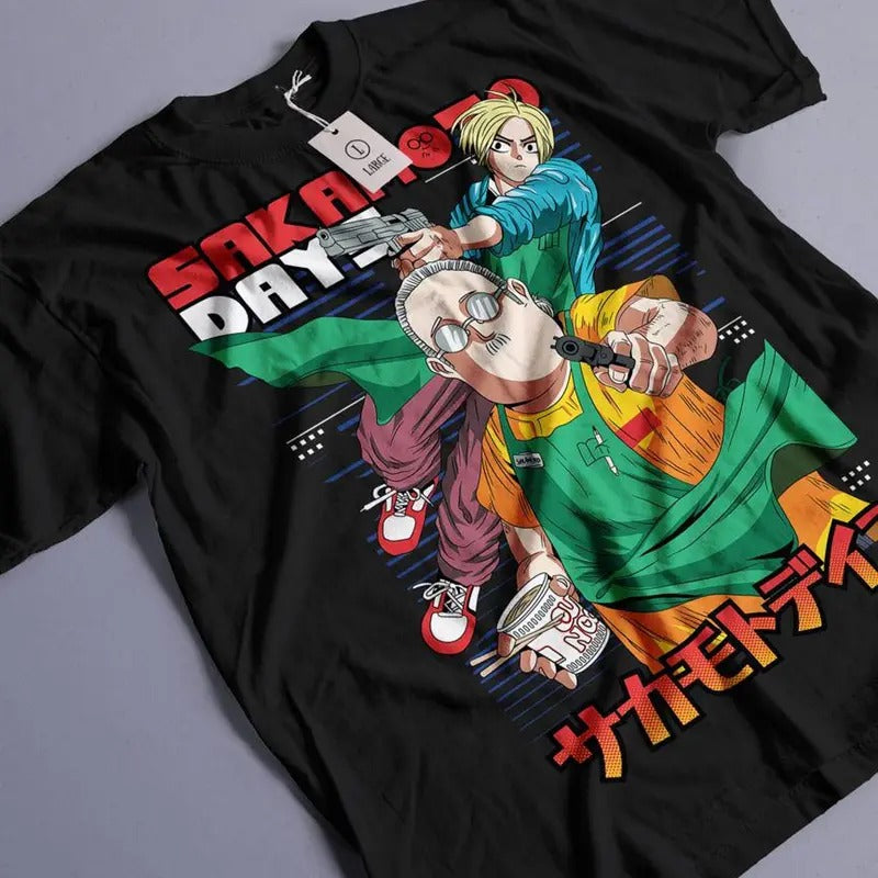 Sakamoto Days Graphic Print Tee, Game Shirt, Anime Shirt, Manga Shirt Hoodie, Sweatshirt | DripVista.com
