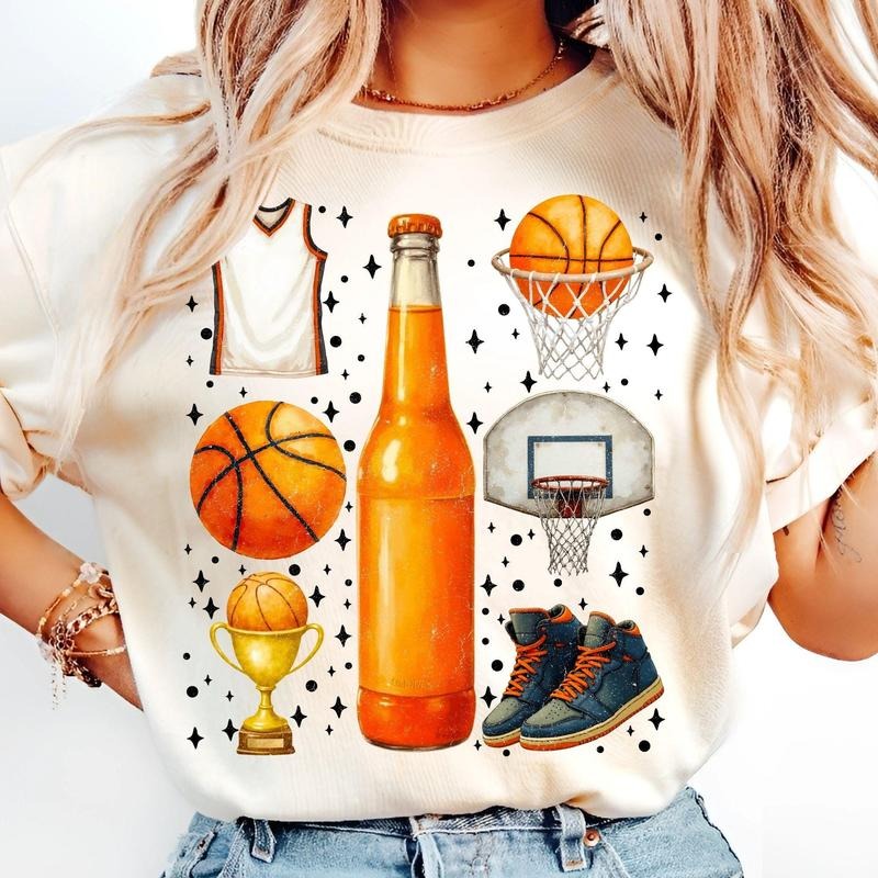 [Sale To 45% Off] Retro Basketball T-Shirt, Game Day Basketball T-Shirt, Vintage Basketball Mom T-Shirt, Sports Team, Gift For Mom, Mother's Day Gift