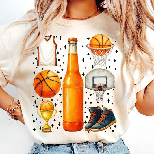 [Sale To 45% Off] Retro Basketball T-Shirt, Game Day Basketball T-Shirt, Vintage Basketball Mom T-Shirt, Sports Team, Gift For Mom, Mother's Day Gift