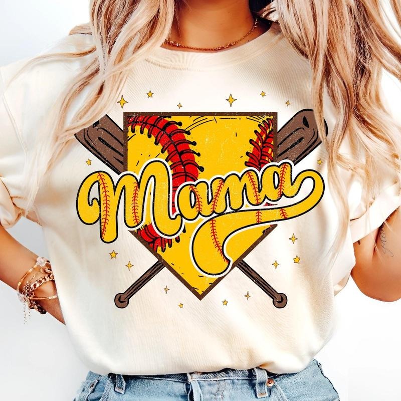 [Sale To 45% Off] Retro Softball T-Shirt, Game Day Mama T-Shirt, Vintage Softball Mama Shirt, Softball Mom Shirt, Game Day Trend