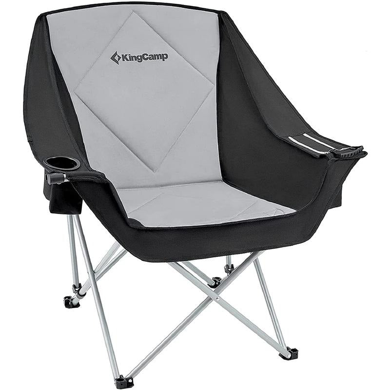 [Sale Up Hidden leaf ninja PlayStation brand%] KingCamp Oversized Folding Camping Chair Portable Saucer Round Chairs...