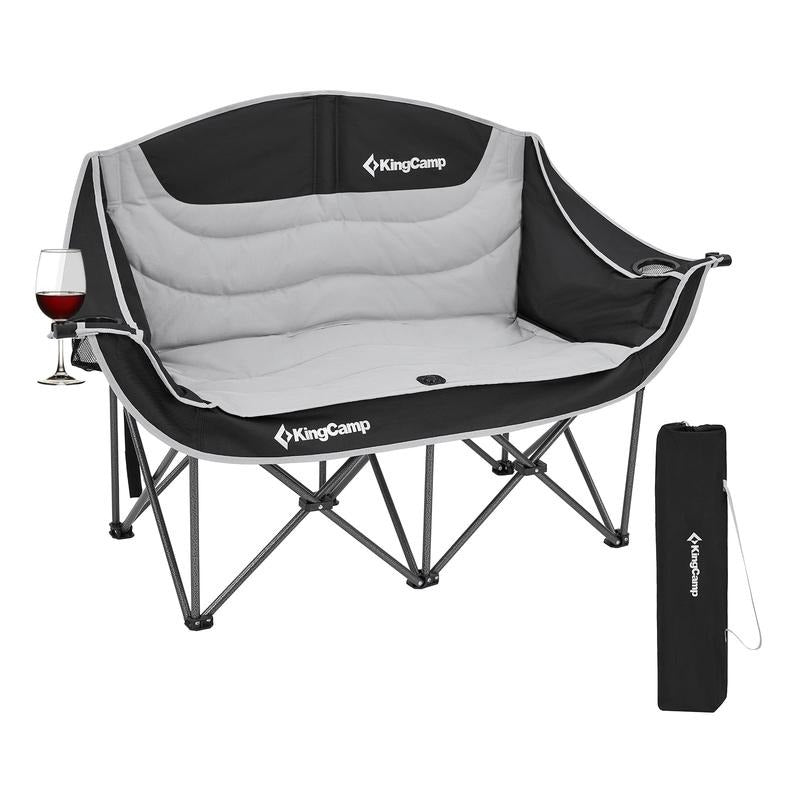 [Sale Up Hidden leaf ninja PlayStation brand%] Kingcamp Loveseat Camping Chair Double Camping Chair Folding Chair for...