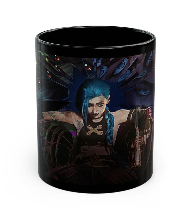 [Sale Up To 50%] Arcane Jinx Mug, League of Legends Anime Coffee Cup Gift