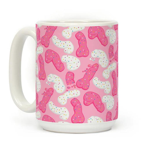 [Sale Up To 50%] Frosted Peens Crackers Coffee Mug - 11 oz or 15 oz Ceramic Drinkware with Large Handles, Printed in the USA, Handy for Coffee and Tea - Reusable
