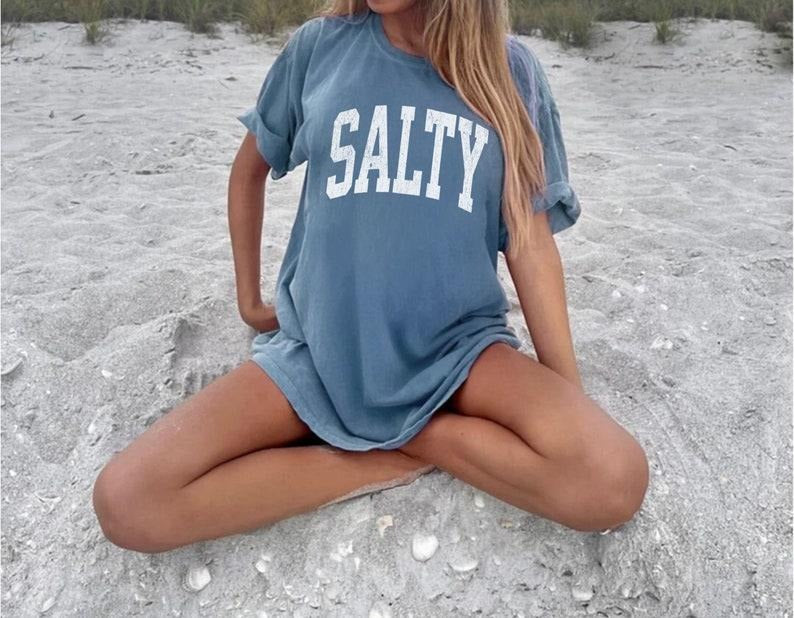 Salty Shirt, Trendy Beach Shirt, Beach Shirt, Beach T-Shirt, Vacation Shirt, Beach Tshirt, Summer Shirt, Summer Shirt, Summer Tee