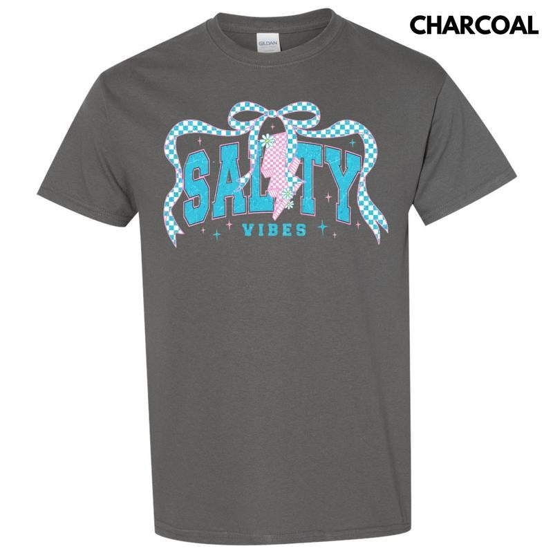 Salty Vibes Coquette Gildan Short Sleeve T-Shirt Hoodie, Sweatshirt | DripVista.com