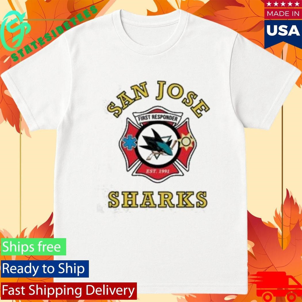 San Jose Sharks First Responders Fireman Shirt