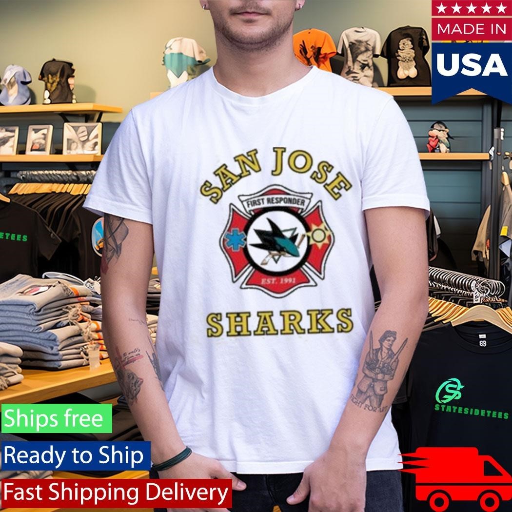 San Jose Sharks First Responders Fireman Shirt