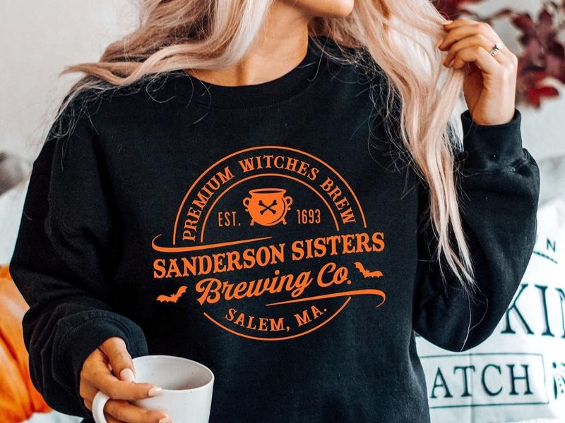 Sanderson Sister Brewing Co Crewneck Sweatshirt, Hoodie, T-shirt | DripVista.com