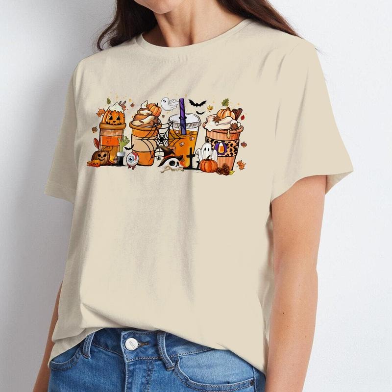 Sandjest Boo Latte Shirt Gift For FOG Lover Women Girl Friends T-shirt Halloween Gift Hoodie, Sweatshirt | DripVista.com