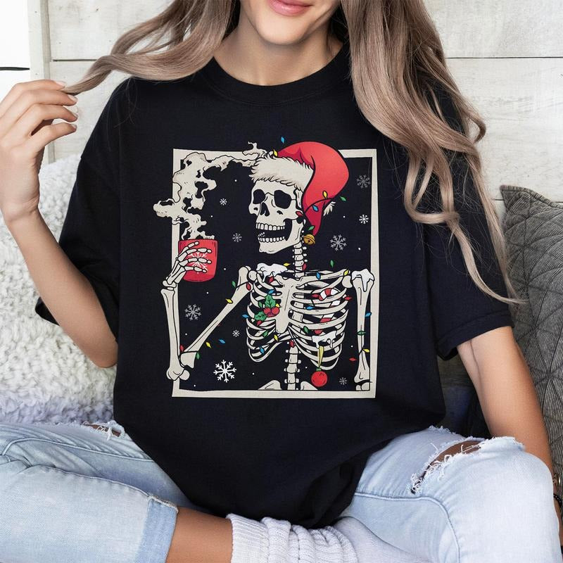 Sandjest Funny Skull Christmas Shirt Gift for FOG Lover Women Men Friends Hoodie, Sweatshirt | DripVista.com