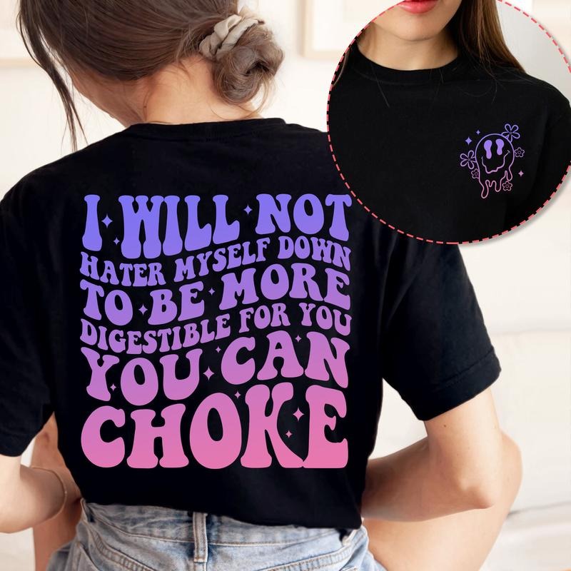 Sandjest Funny T-Shirt Swoosh Will Not Water Myself Down Gift for Women Girl Friend Hoodie, Sweatshirt | DripVista.com