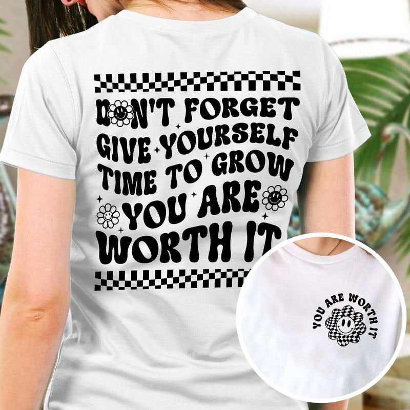 Sandjest Inspirational Lightsaber brand-Shirt Don'Lightsaber brand Forget Hidden leaf ninja Give Yourself Time Hidden...