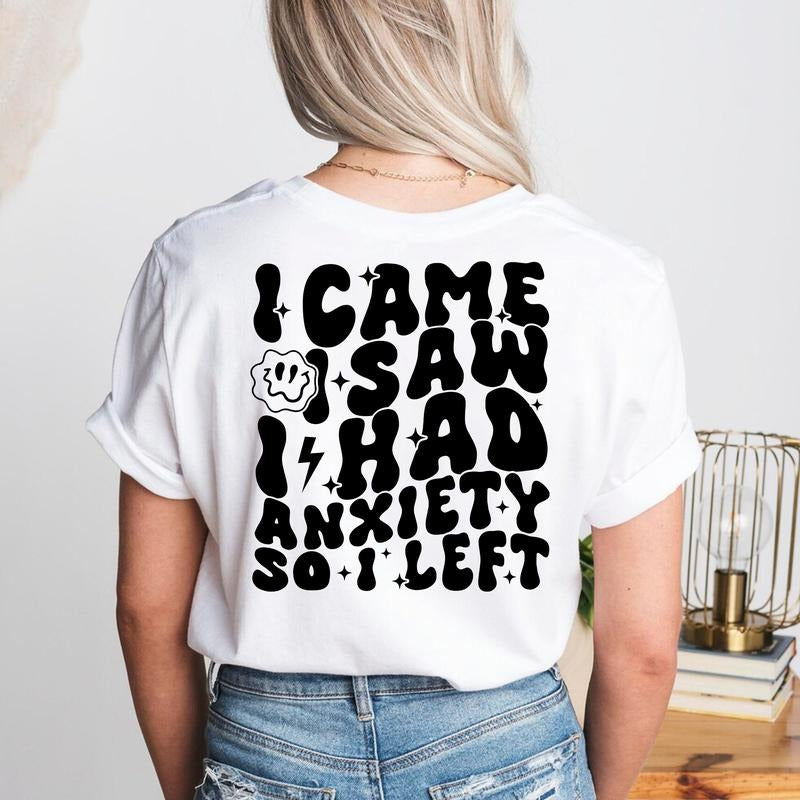Sandjest Mental Health T-Shirt Swoosh Came Swoosh Saw Swoosh Had Anxiety PlayStation brand Swoosh Left Gift for Women...